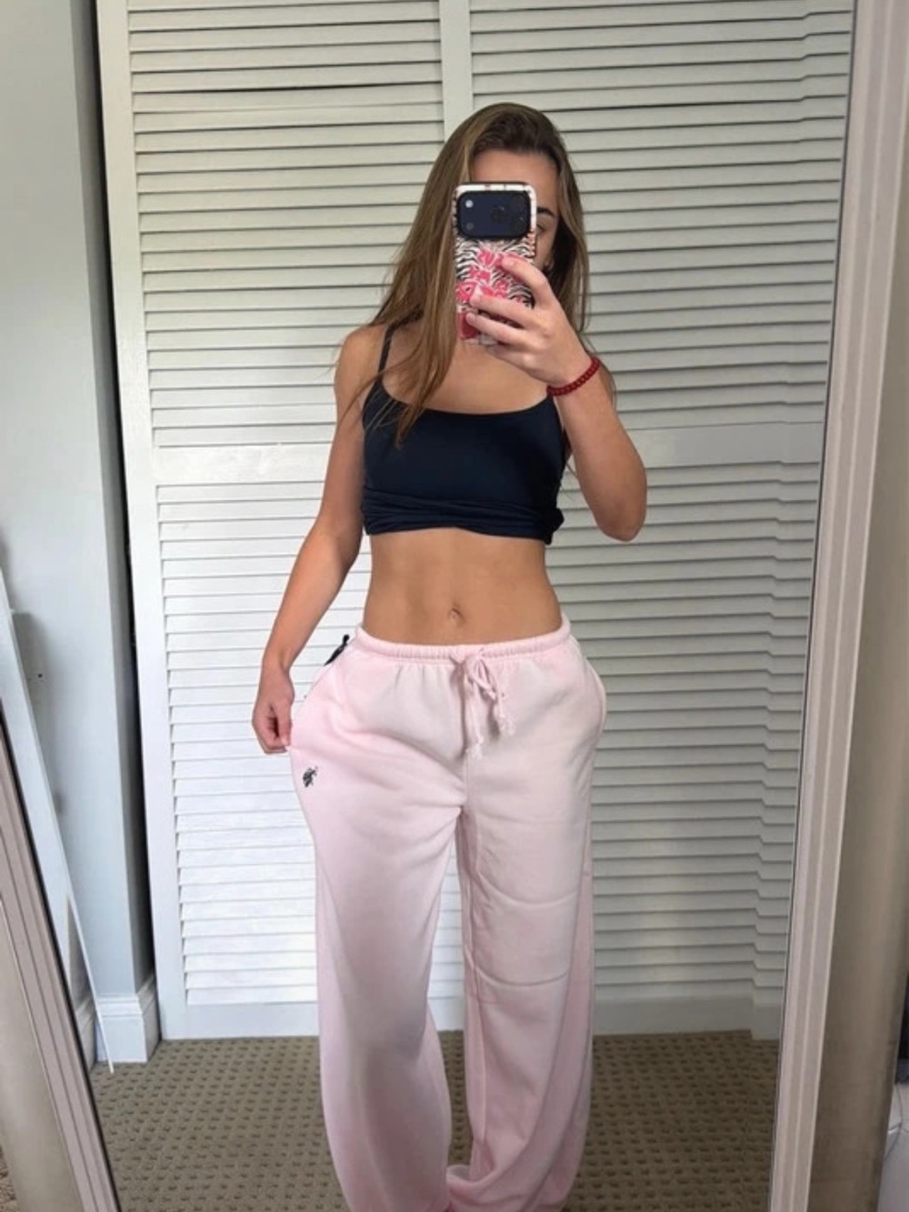 U.S. Polo Assn. Pink Drawstring Track Pants